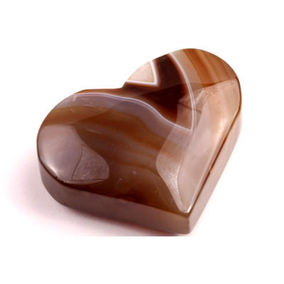 Hnědý Achát srdíčko č.156 - 90g