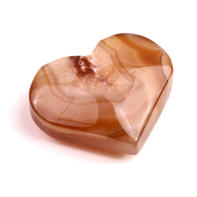 Hnědý Achát srdíčko č.158 - 71g