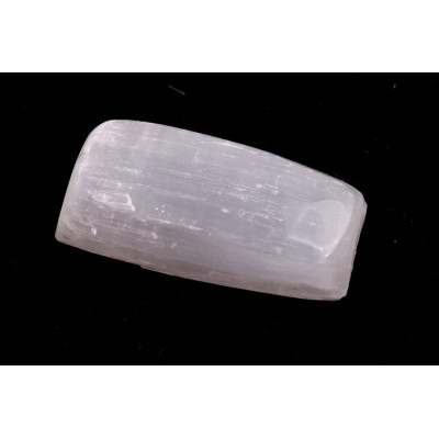 Kabošon White Selenite č.8449 (27x13x8mm)