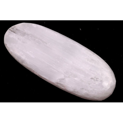 Kabošon White Selenite č.8461 (40x17x6mm)