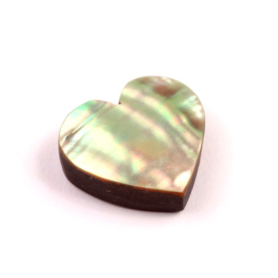 Kabošon  Přírodní Perleť na umělém onyxu č.6524 (25x26x8mm)