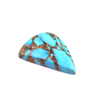 Kabošon Rekonstruovaný Tyrkys č.4908 (32x20x6mm)