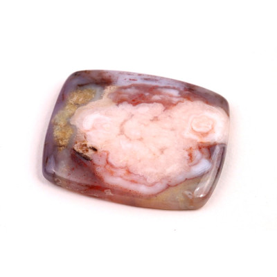 Kabošon Květinový Achát č.8569 (31x26x4mm)