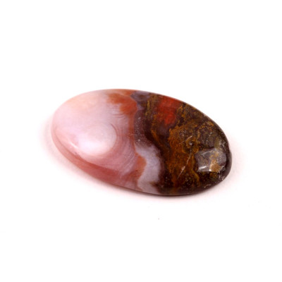 Kabošon Květinový Achát č.8570 (32x19x5mm)