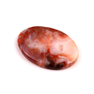 Kabošon Květinový Achát č.8573 (33x24x5mm)