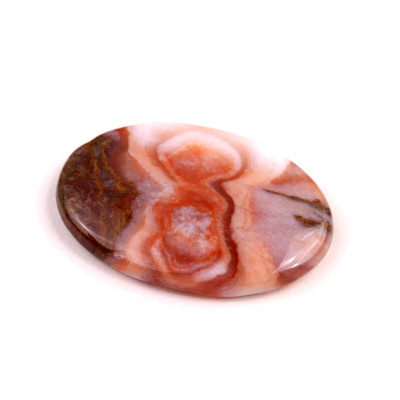 Kabošon Květinový Achát č.8580 (34x23x5mm)