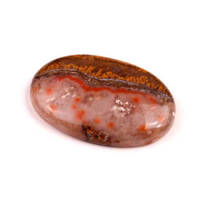 Kabošon Květinový Achát č.8584 (36x23x6mm)