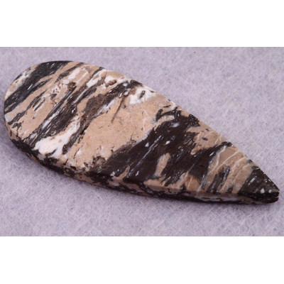 Kabošon Zkamenělé Palmové Dřevo č.8635 (47x19x6mm)