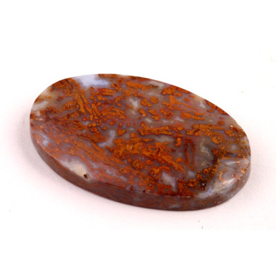 Kabošon Plume Achát č.8704 (38x23x7mm)