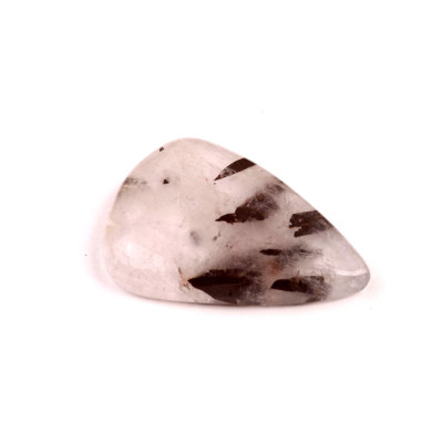 Kabošon Black Rutile č.2124 (30x22x5mm)