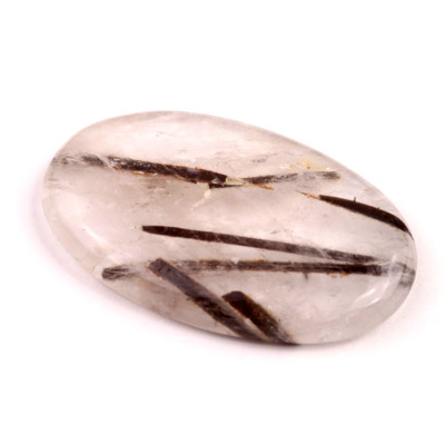 Kabošon Black Rutile č.2133 (43x27x7mm)