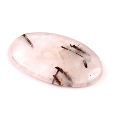 Kabošon Black Rutile č.2142 (43x25x5mm)