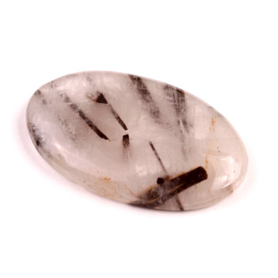 Kabošon Black Rutile č.4141 (41x26x6mm)