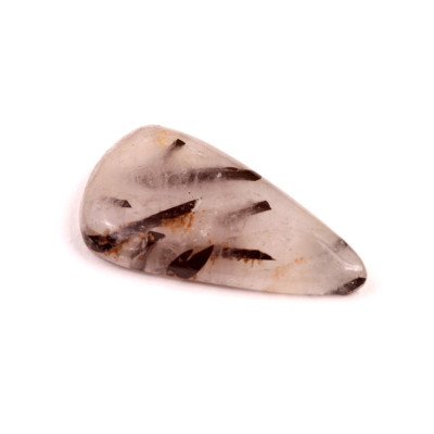 Kabošon Black Rutile č.6166 (34x19x6mm)