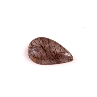 Kabošon Black Rutile č.6176 (24x15x6mm)