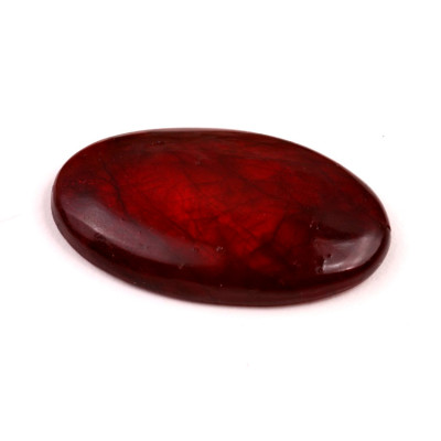 Kabošon Red Labradorite č.5156 (39x23x6mm)