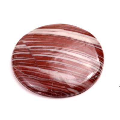 Kabošon Červený Pruhovaný Jaspis č.8711 (45x8mm)