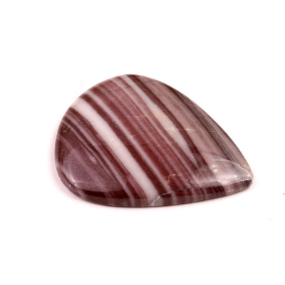 Kabošon Červený Pruhovaný Jaspis č.8724 (38x31x6mm)