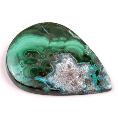 Kabošon Malachite Chrysocolla č.283 (43x32x5mm)