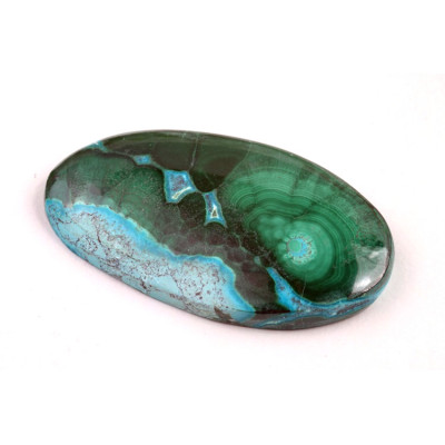 Kabošon Malachite Chrysocolla č.306 (36x20x5mm)