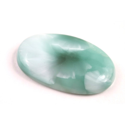 Kabošon Pectolite (zelený Larimar) č.3607 (38x23x7mm)