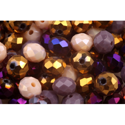 Korálky broušené rondelky 6337 (8x6mm)