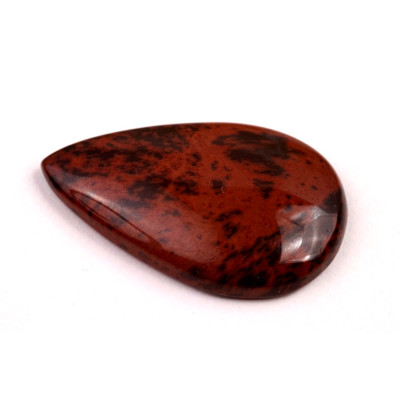 Kabošon Red Obsidián č.8760 (35x22x6mm)