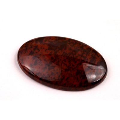 Kabošon Red Obsidián č.8772 (35x23x6mm)