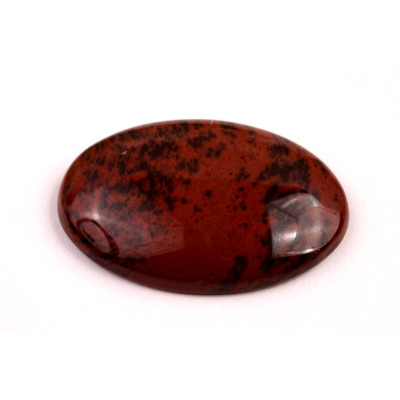 Kabošon Red Obsidián č.8782 (33x22x6mm)