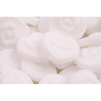 Korálky Srdíčka s květy č.6389 (17x17mm)