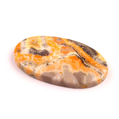 Kabošon Bumblebee Jasper č.8784 (40x23x5mm)