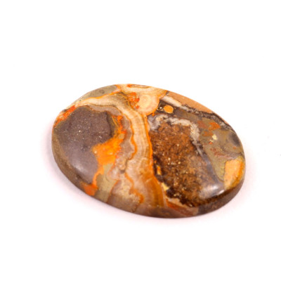 Kabošon Bumblebee Jasper č.8791 (35x25x6mm)
