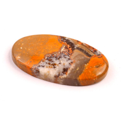 Kabošon Bumblebee Jasper č.8805 (40x21x6mm)