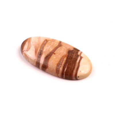 Kabošon Cappuccino Jaspis č.8820 (33x17x5mm)