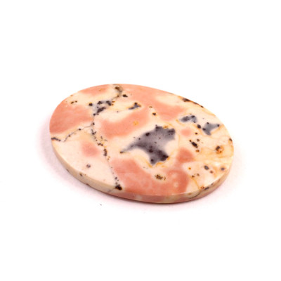 Kabošon Pink Dendrite Jasper č.8853 (32x23x5mm)