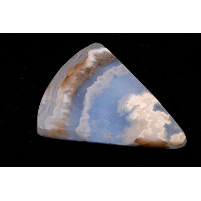 Kabošon Plume Achát Doublet č.8865 (36x29x6mm)