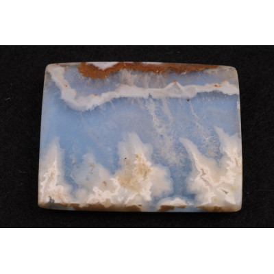 Kabošon Plume Achát Doublet č.8866 (35x30x5mm)