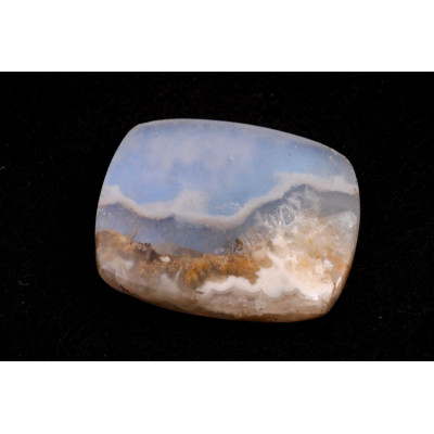 Kabošon Plume Achát Doublet č.8867 (29x24x5mm)