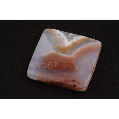 Kabošon Plume Achát Doublet č.8873 (27x27x6mm)