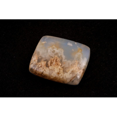 Kabošon Plume Achát Doublet č.8875 (24x21x7mm)