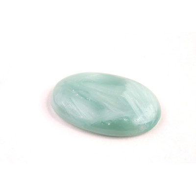 Kabošon Pectolite (zelený Larimar) č.3614 (27x16x5mm)