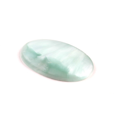 Kabošon Pectolite (zelený Larimar) č.3625 (31x17x4mm)