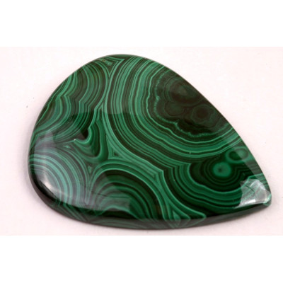 Kabošon Malachite č.1283 (38x30x4mm)