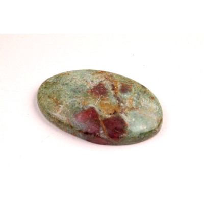 Kabošon Rubín ve Fuchsitu č.6675 (31x20x5mm)