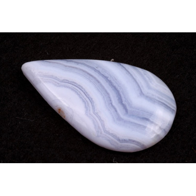 Kabošon Blue Lace Agate č.1100 (40x24x5mm)