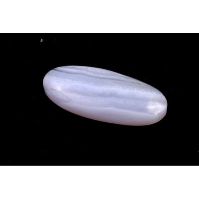 Kabošon Blue Lace Agate č.1115 (30x14x5mm)