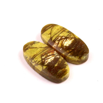 Kabošony páry Green Opal č.P818 (27x13x6mm)