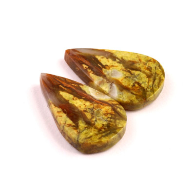 Kabošony páry Green Opal č.P828 (27x17x5mm)