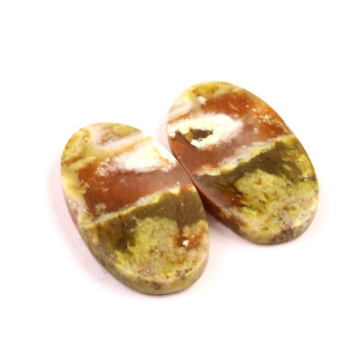 Kabošony páry Green Opal č.P833 (32x18x5mm)