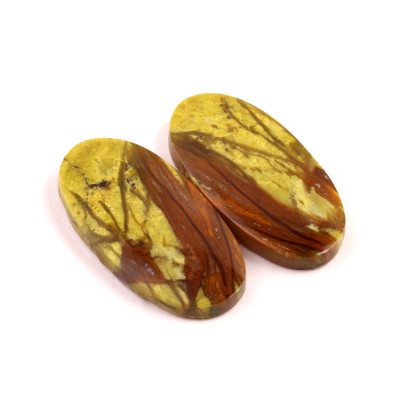 Kabošony páry Green Opal č.P834 (32x16x5mm)